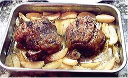 Lammkeule fertig gegart